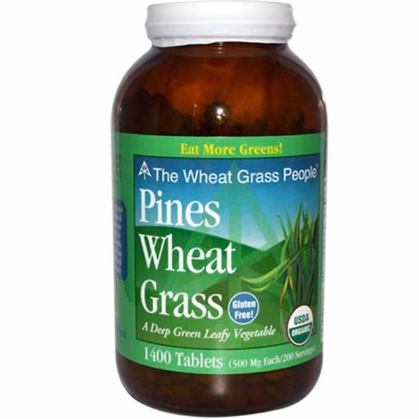 Pines International 0652115 Wheat Grass - 500 mg - 1400 Tablets